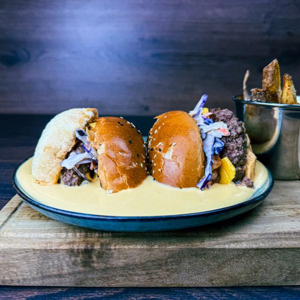 Cheddar Dunk Burger